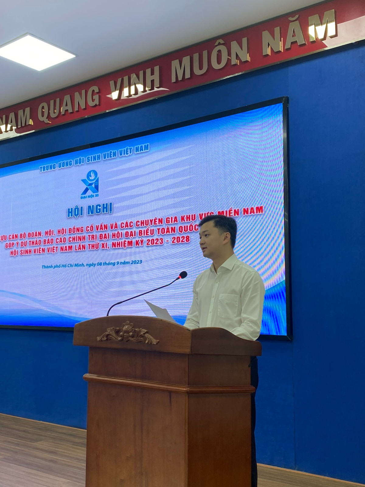 Đồng chí Nguyễn Minh Triết phát biểu khai mạc Hội nghị